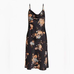 Aritzia Wilfred Only Cowl Neck Slip Dress NWT Black Maplewood Size 2XS